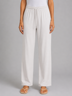 Drawstring Wide Leg Trousers