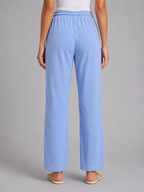 Drawstring Wide Leg Trousers