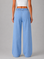Wide Leg Jeans – High Waist Elasticated Denim