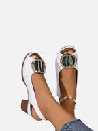 Glossy Strap Heels