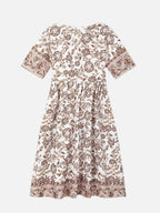 Floral V-Neck Midi Dress
