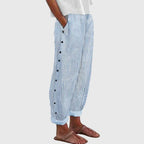Striped Button Trousers