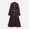 Women's Pleated Midi Dress