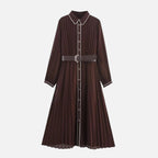Pleated Midi Dress