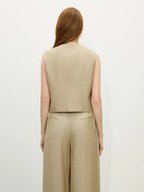 Alba – Vintage Linen Vest