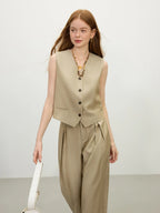 Alba – Vintage Linen Vest