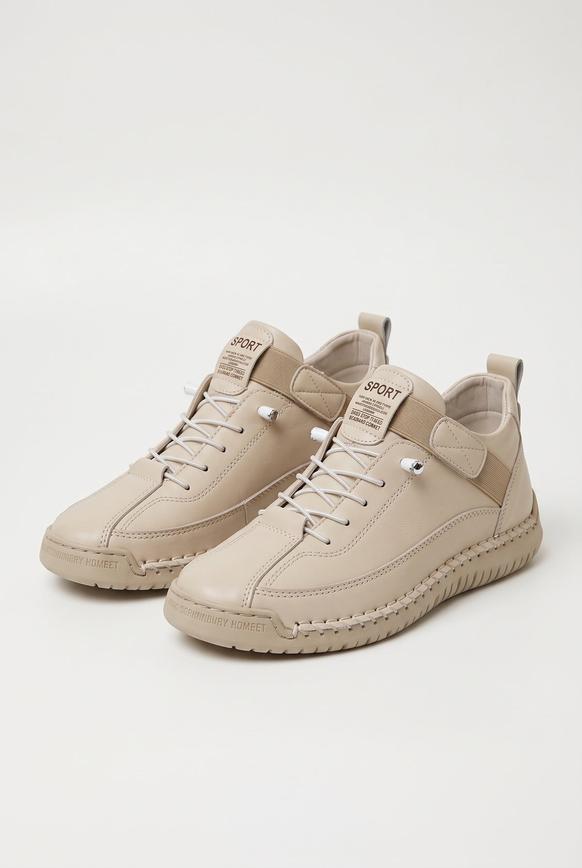 Shoes – Orthopedic Casual Sneakers, Regular Fit — Sand Beige