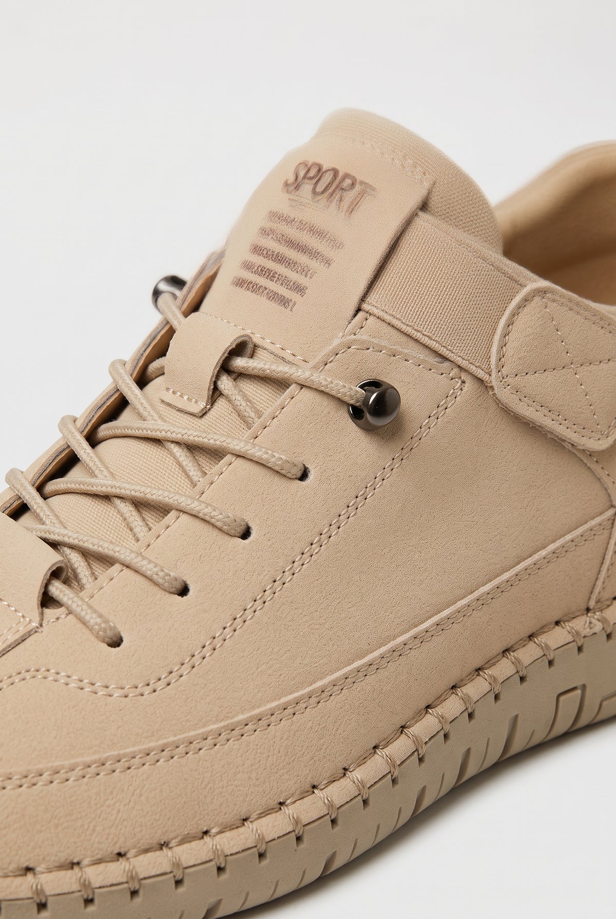 Shoes – Orthopedic Casual Sneakers, Regular Fit — Beige