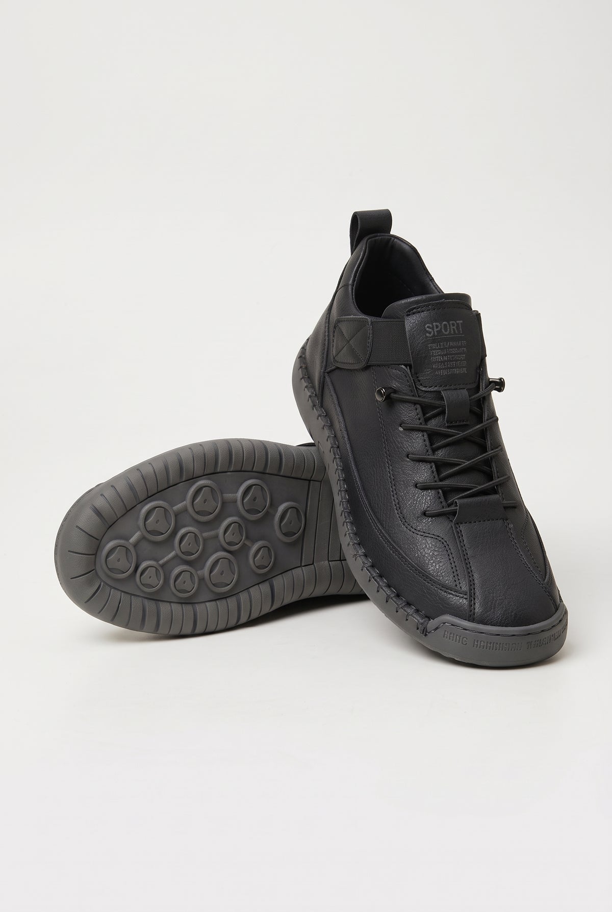 Shoes – Orthopedic Casual Sneakers, Regular Fit — Black