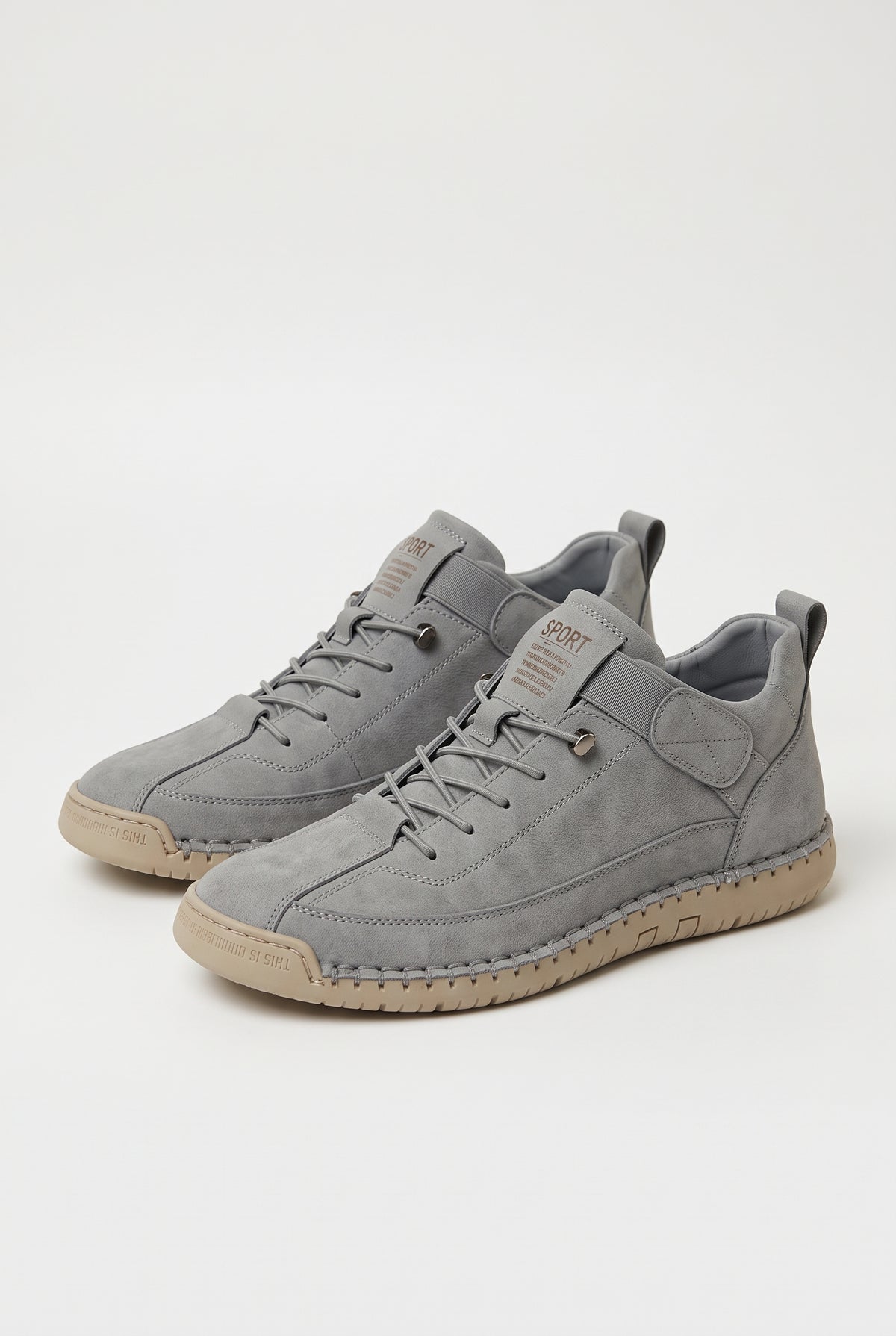 Shoes – Orthopedic Casual Sneakers, Regular Fit — Gray