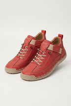 Shoes – Orthopedic Casual Sneakers, Regular Fit — Red