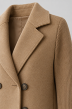 Knit Jacket – Women's Knit Sleeve Blazer Jacket — Khaki