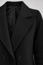 Knit Jacket – Women's Knit Sleeve Blazer Jacket — Black