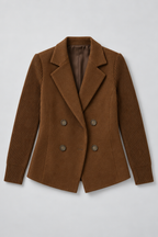 Knit Jacket – Women's Knit Sleeve Blazer Jacket — Dark Brown