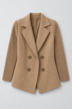 Knit Jacket – Women's Knit Sleeve Blazer Jacket — Brown
