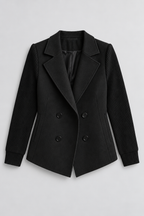 Knit Jacket – Women's Knit Sleeve Blazer Jacket — Black