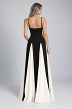 Maxi Dress – Black Splice Maxi Dress