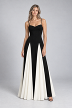 Maxi Dress – Black Splice Maxi Dress