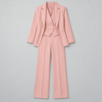 Avery – Women's Three-Piece Coat Suit Set — Pink