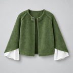 Jacket – Women's Cropped Oversized Jacket — Green