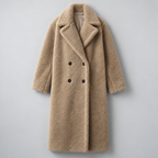 Arden – Women's Long Teddy Coat — Oat
