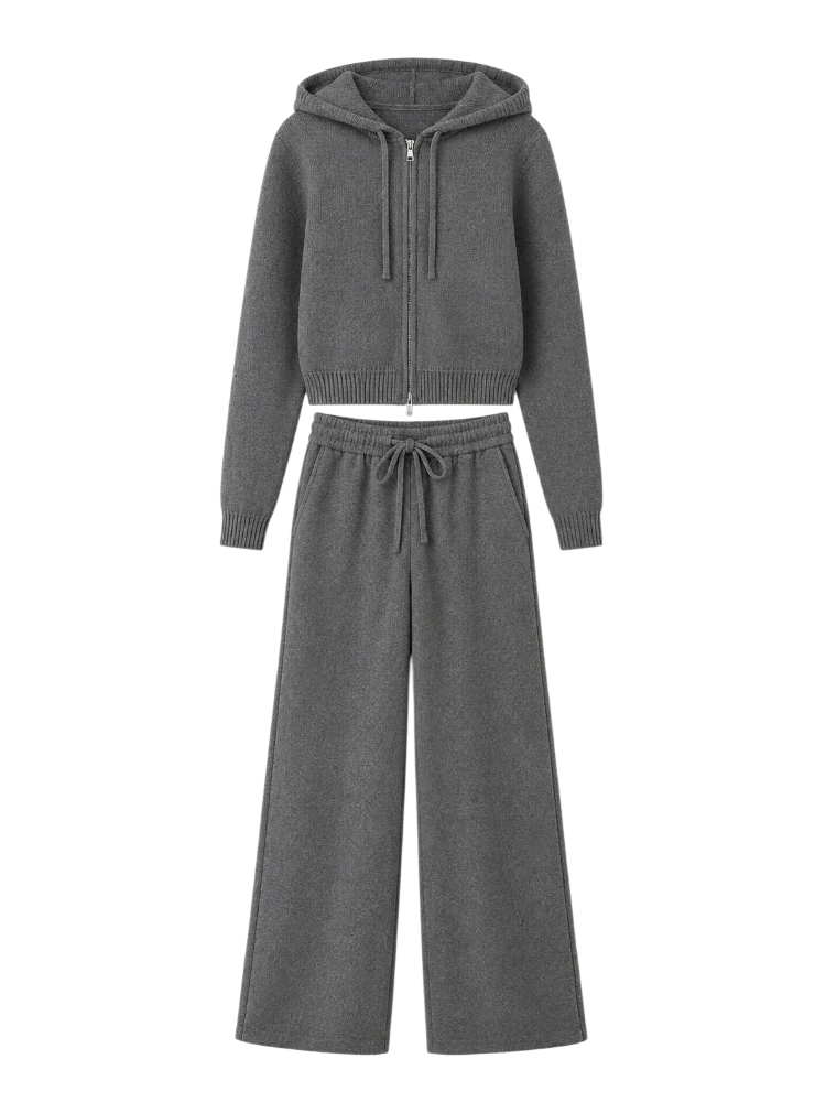 Nora – Luxe Knit Hoodie Set