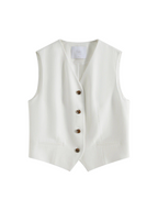 Alba – Vintage Linen Vest