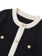 Camelia – Contrast Knit Cardigan