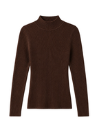 Raya – Ribbed Mock Neck Sweater
