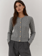 Elva - Cable-Knit Cardigan