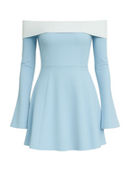 Fina - Off-Shoulder Long Sleeve Dress