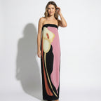 Strapless Sculpted Maxi Dress