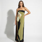 Strapless Sculpted Maxi Dress