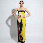 Strapless Sculpted Maxi Dress