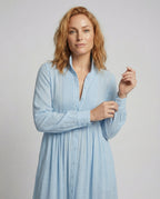 Button Front Maxi Shirt Dress