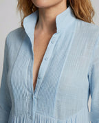 Button Front Maxi Shirt Dress