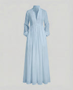 Button Front Maxi Shirt Dress